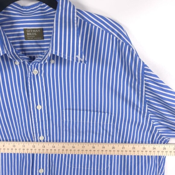 GITMAN BROS. MASTER SHIRT‎ MAKERS USA🇺🇸MADE Button Down Striped Long Sleeve XL - Picture 5 of 11